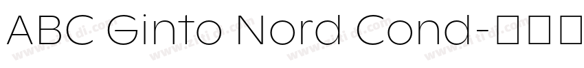 ABC Ginto Nord Cond字体转换